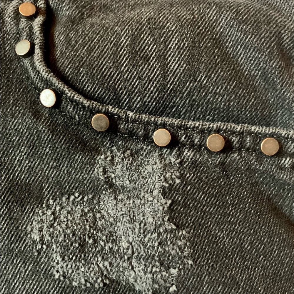 Black Distressed ZARA Basic Z1975 Denim Jeans | Size 4 | EUC - Picture 7 of 9
